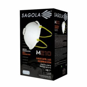MASCARILLA PAPEL M210 CON VALVULA (10 UDS)