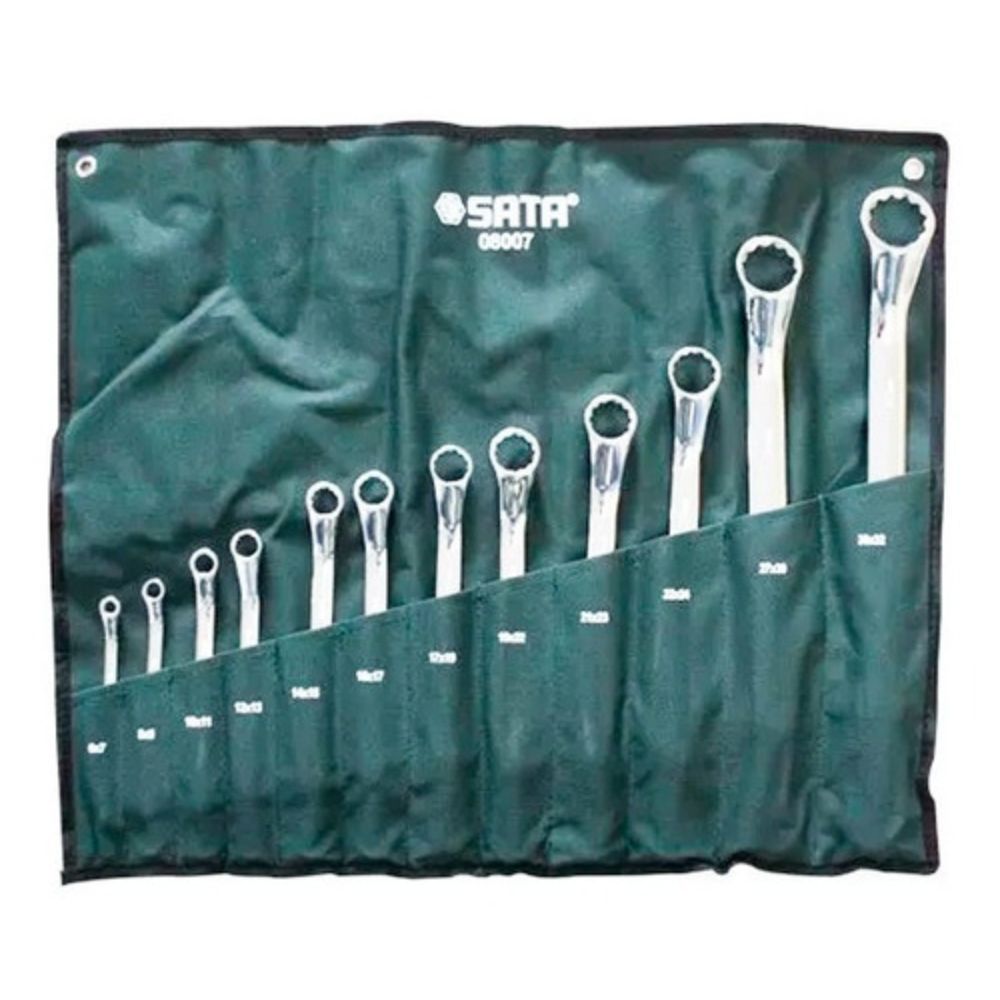 JUEGO DE LLAVES ESTRELLA SATA 12 PIEZAS MILIMETRICOS