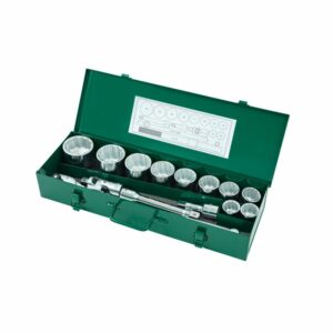 JUEGO DE DADOS POLIG 15 PIEZAS ENCASTRE DE 3/4" MILIMETRICOS ST09015SJX