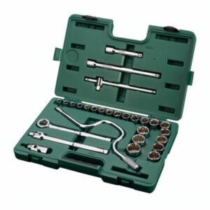 JGO 28 PIEZAS ENCASTRE DE 1/2  DADO POLIGONALES MILIMETRICOS  ST09090SJX