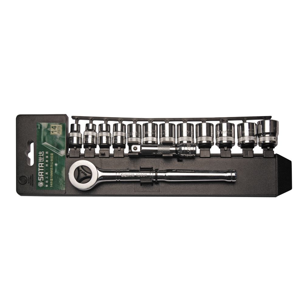 JUEGO DADOS HEXAGONALES DE 3/8" 14 PIEZAS   GL09523EM