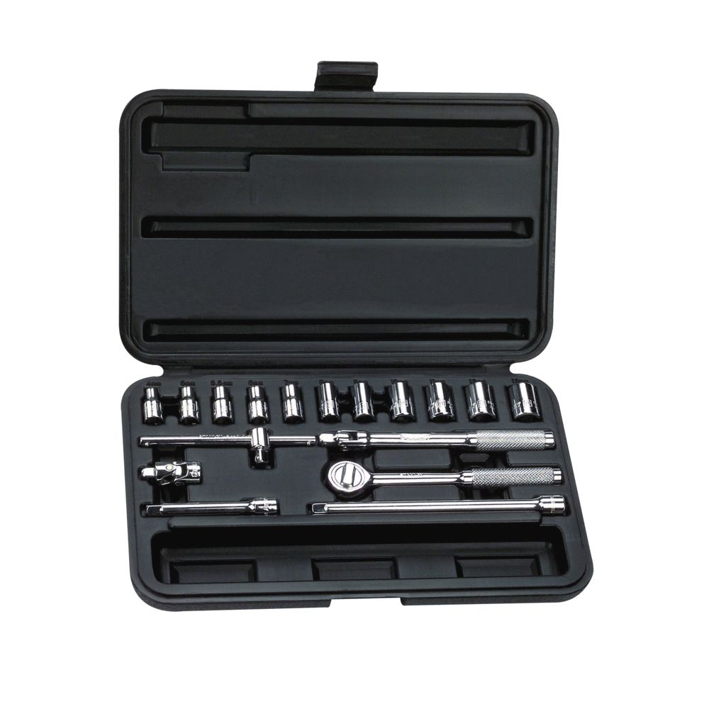 JUEGO DE DADOS 18PZAS ENC 1/4 4-13MM