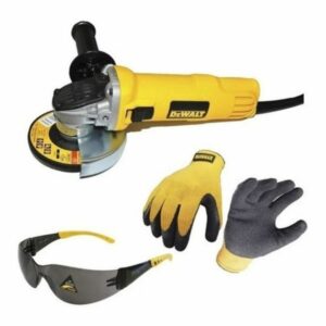 ESMERIL ANG.4.1/2" DWE4020SI-K1 CON GUANTES Y LENTES C/10 DISCOS
