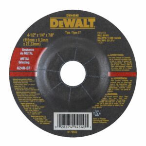 DISCO DESBASTE METAL 4 1/2"(1/4") DW44540
