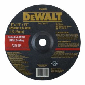 DISCO DESBASTE METAL 9" DW44610