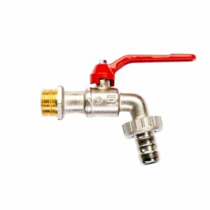 CAÑO JARDÍN LIVIANO 3/4" palanca roja.