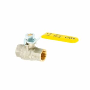 VÁLVULA ESFÉRICA PESADA GAS PASO TOTAL 3/8" PAL. ACERO AMARILLO .