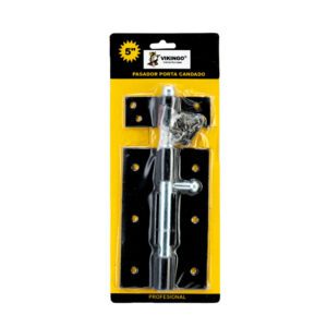 CERROJO PASADOR PESADO C/TORNILLO 5" NEGRO