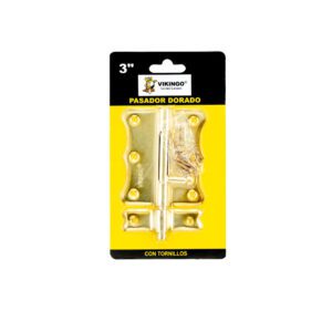 CERROJO PASADOR DORADO 3"