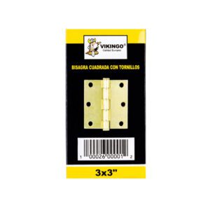 BISAGRA BRONCEADO BRILLANTE 3" X 3"