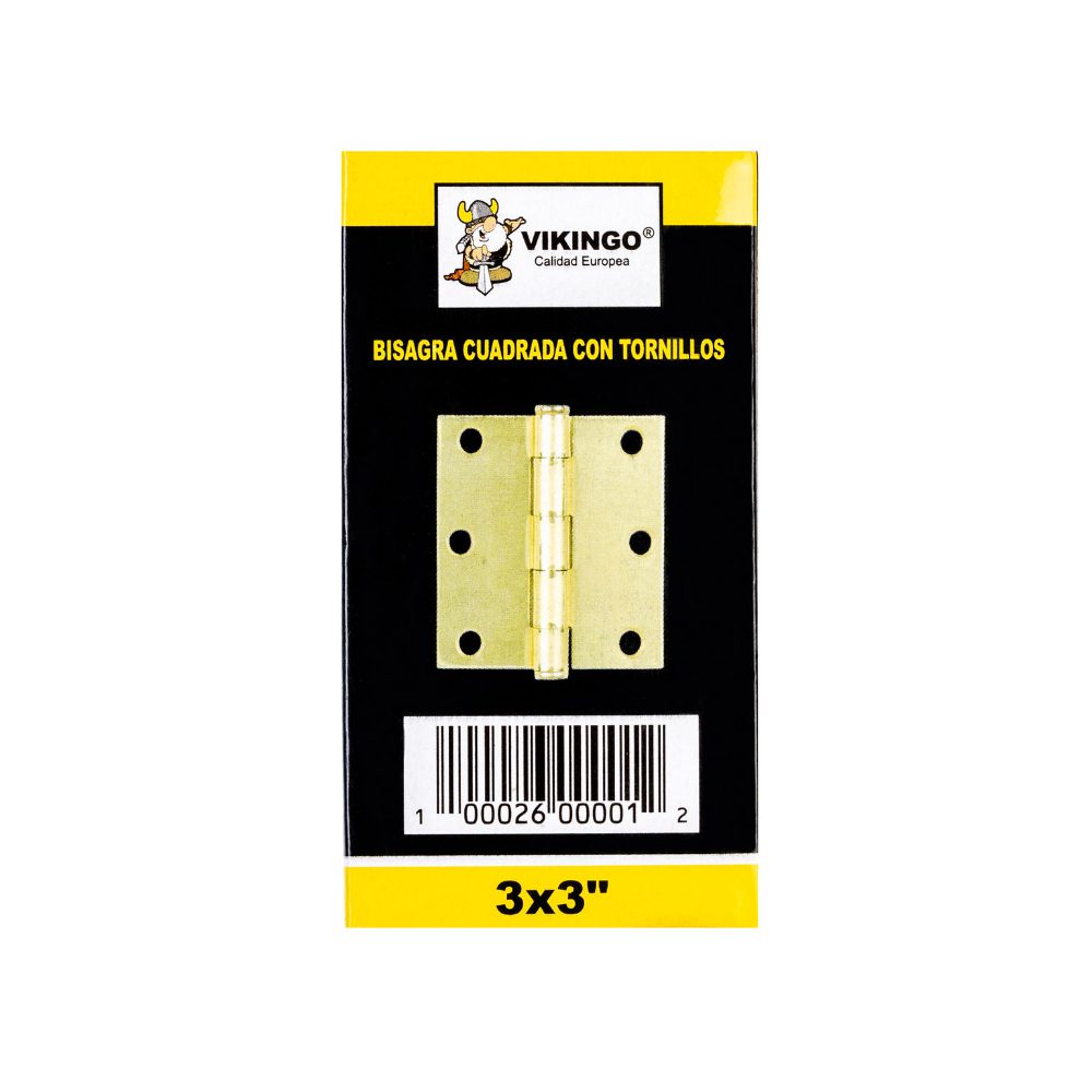 BISAGRA BRONCEADO BRILLANTE 3" X 3"