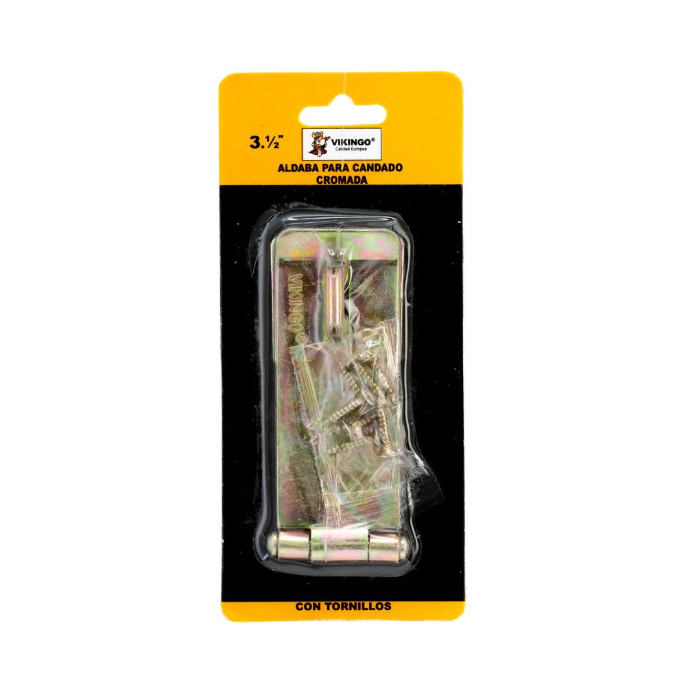 ALDABA  DORADO CON TORNILLO, 3.1/2"