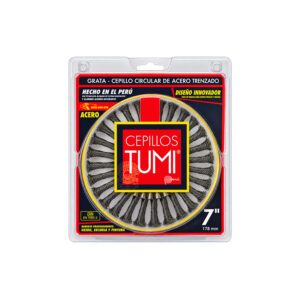 CEPILLO CIRCULAR 7" ACERO TRENZADO TUMI