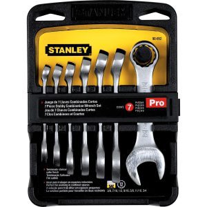 LLAVES MIXTAS CORTAS JUEGO 7 PIEZAS 3/8-3/4